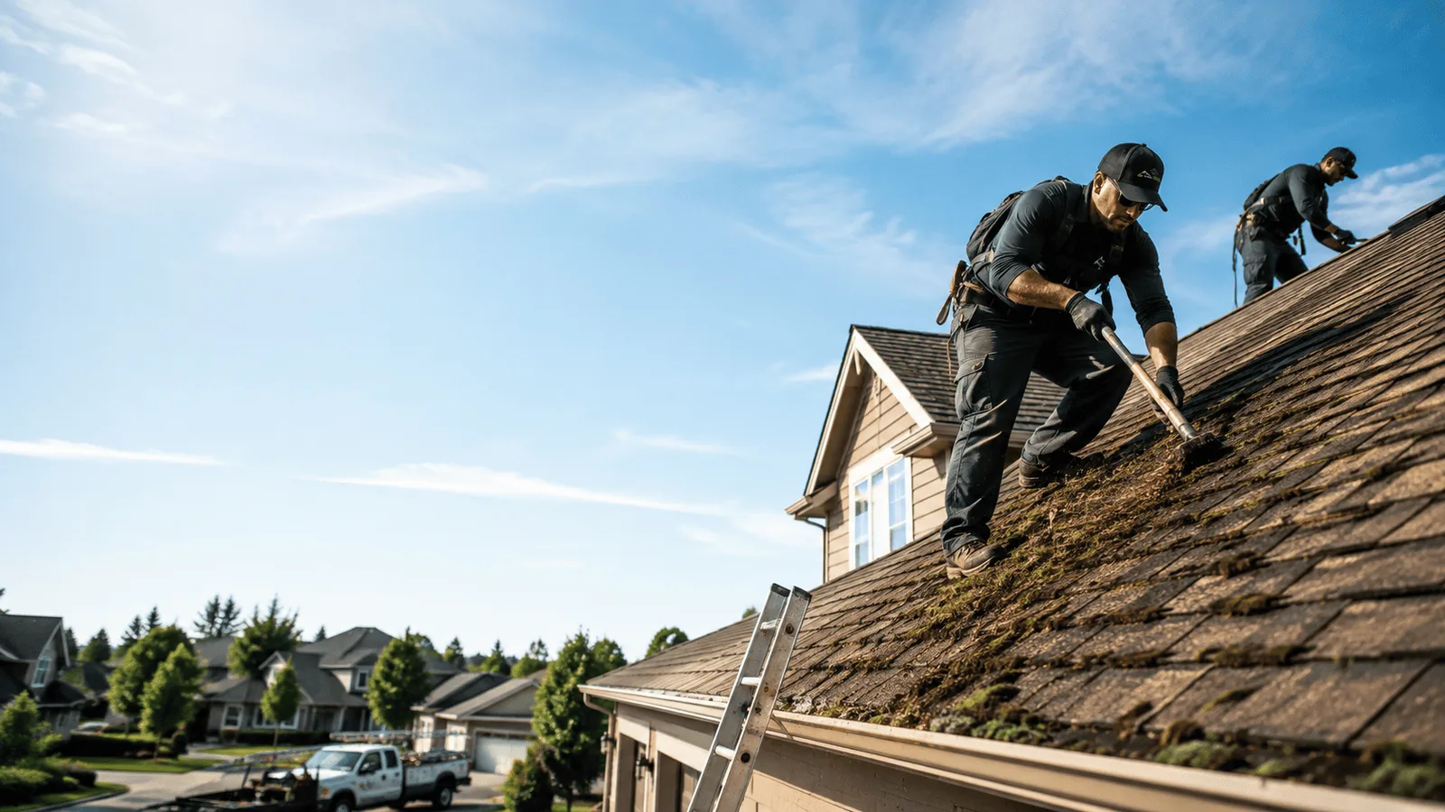 Roof Moss Removal in Marshall, MI near me